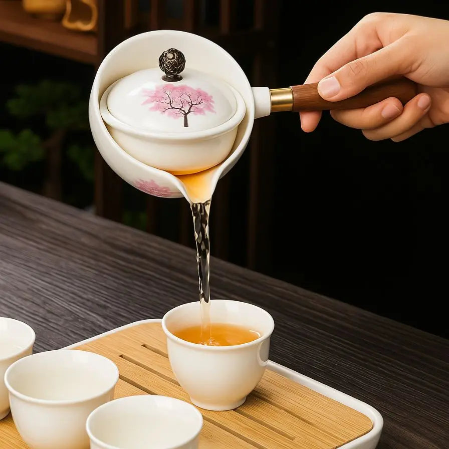 Cherry Blossom - Rotating Infuser Teapot