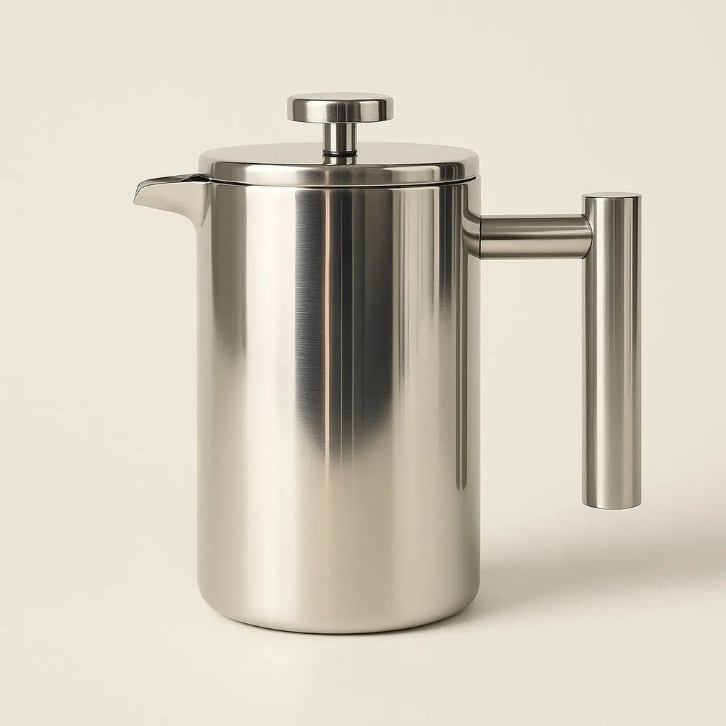 Logan Stainless Steel French Press – Double Wall Coffee Maker