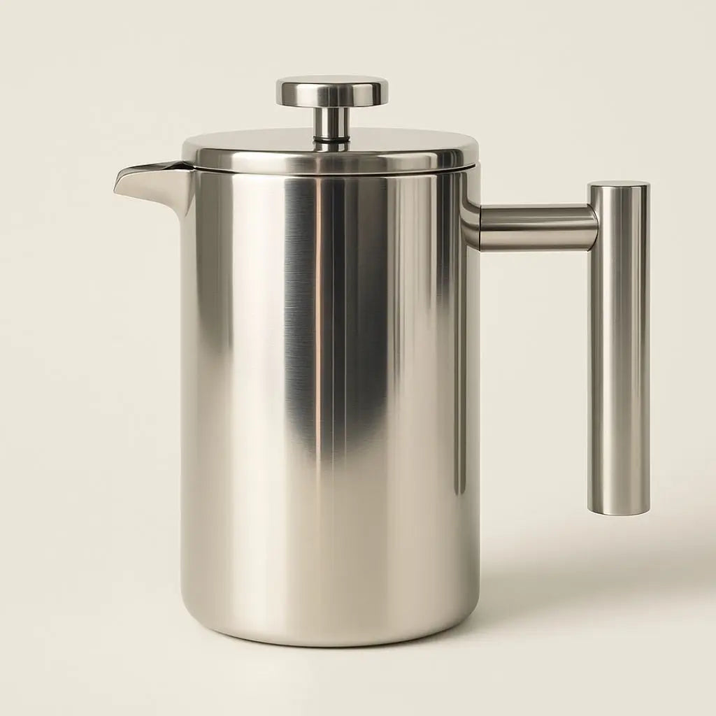 Logan Stainless Steel French Press – Double Wall Coffee Maker