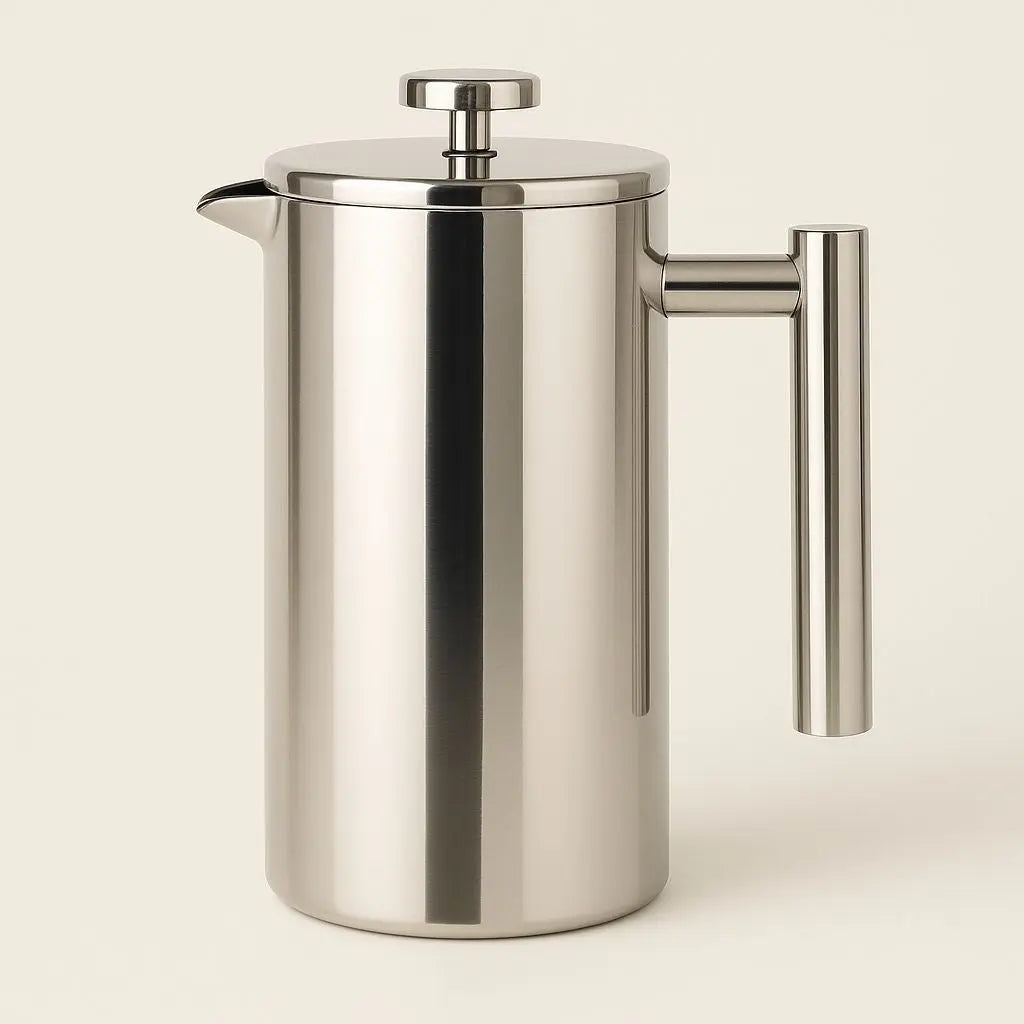 Logan Stainless Steel French Press – Double Wall Coffee Maker