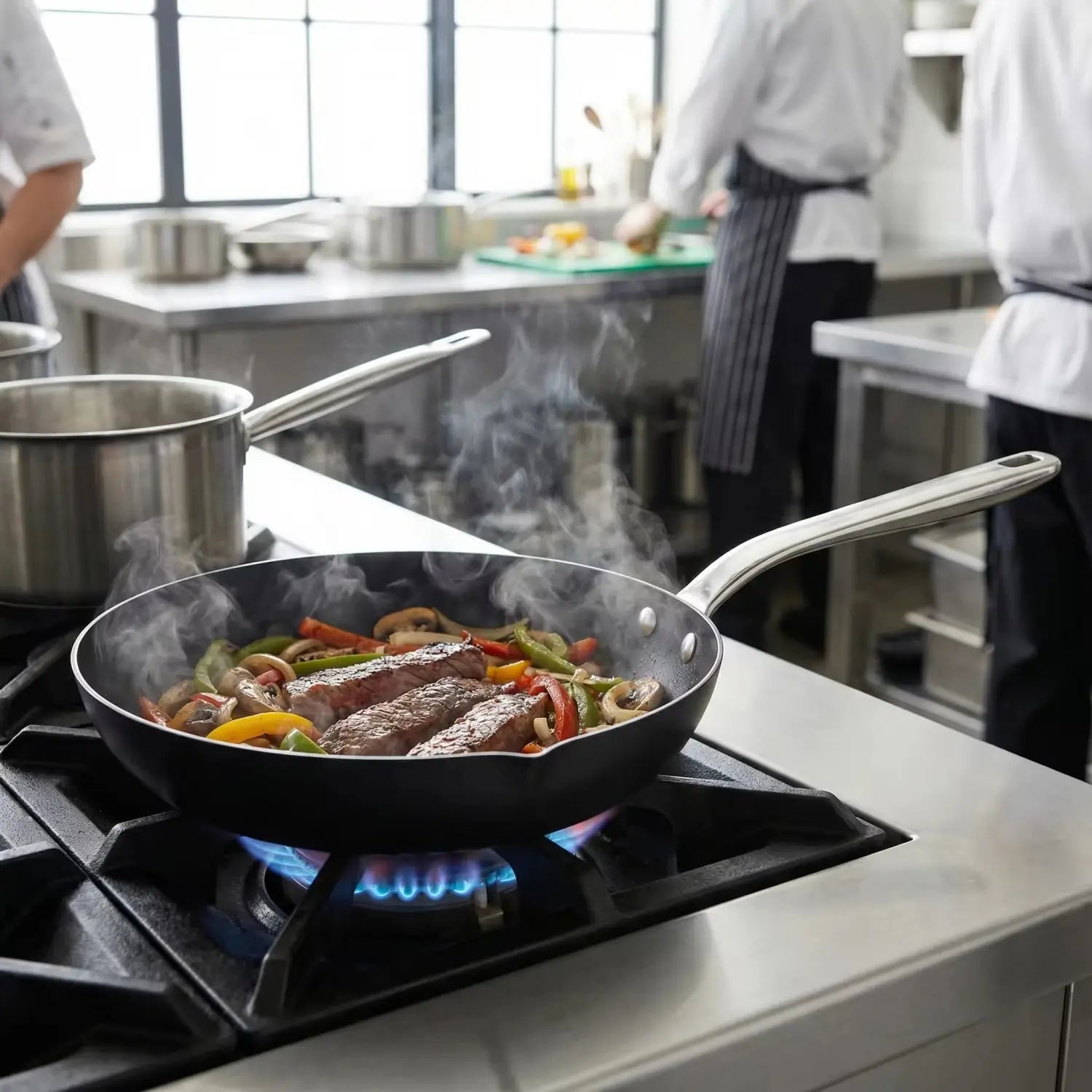 Seasoned Carbon Steel Frying Pan