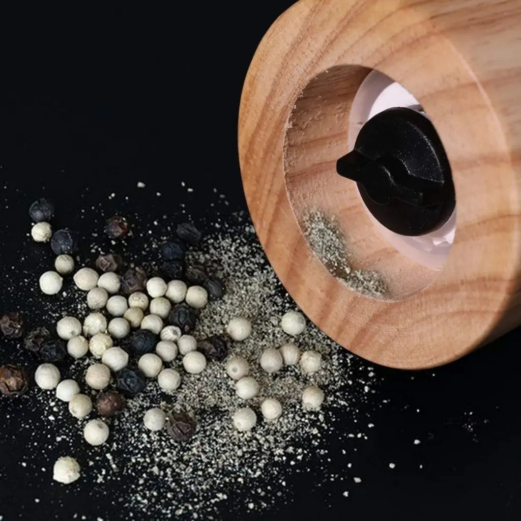 Evelyn Ceramic & Wood Pepper Grinder – Manual Spice Mill