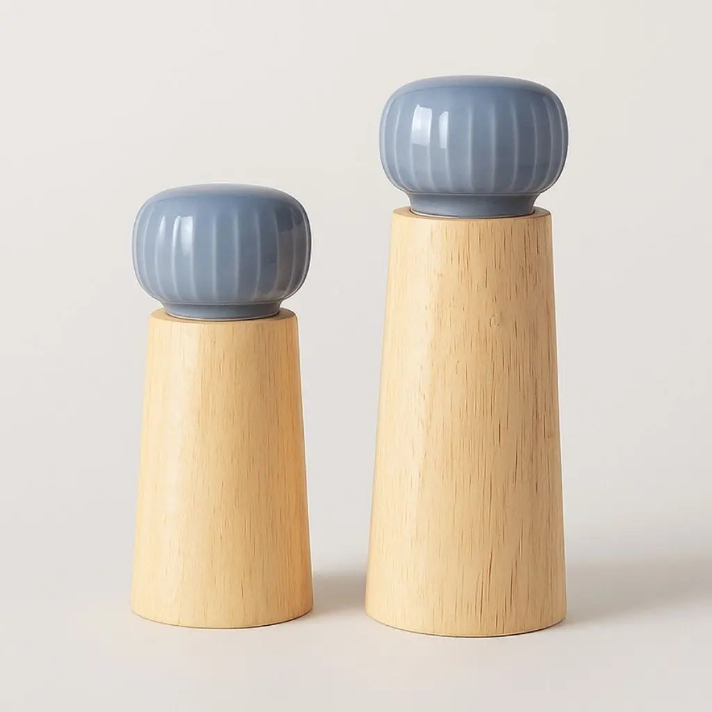 Evelyn Ceramic & Wood Pepper Grinder – Manual Spice Mill