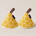 Nora Nordic Cone Oven Mitts – Quilted Heat-Resistant Set
