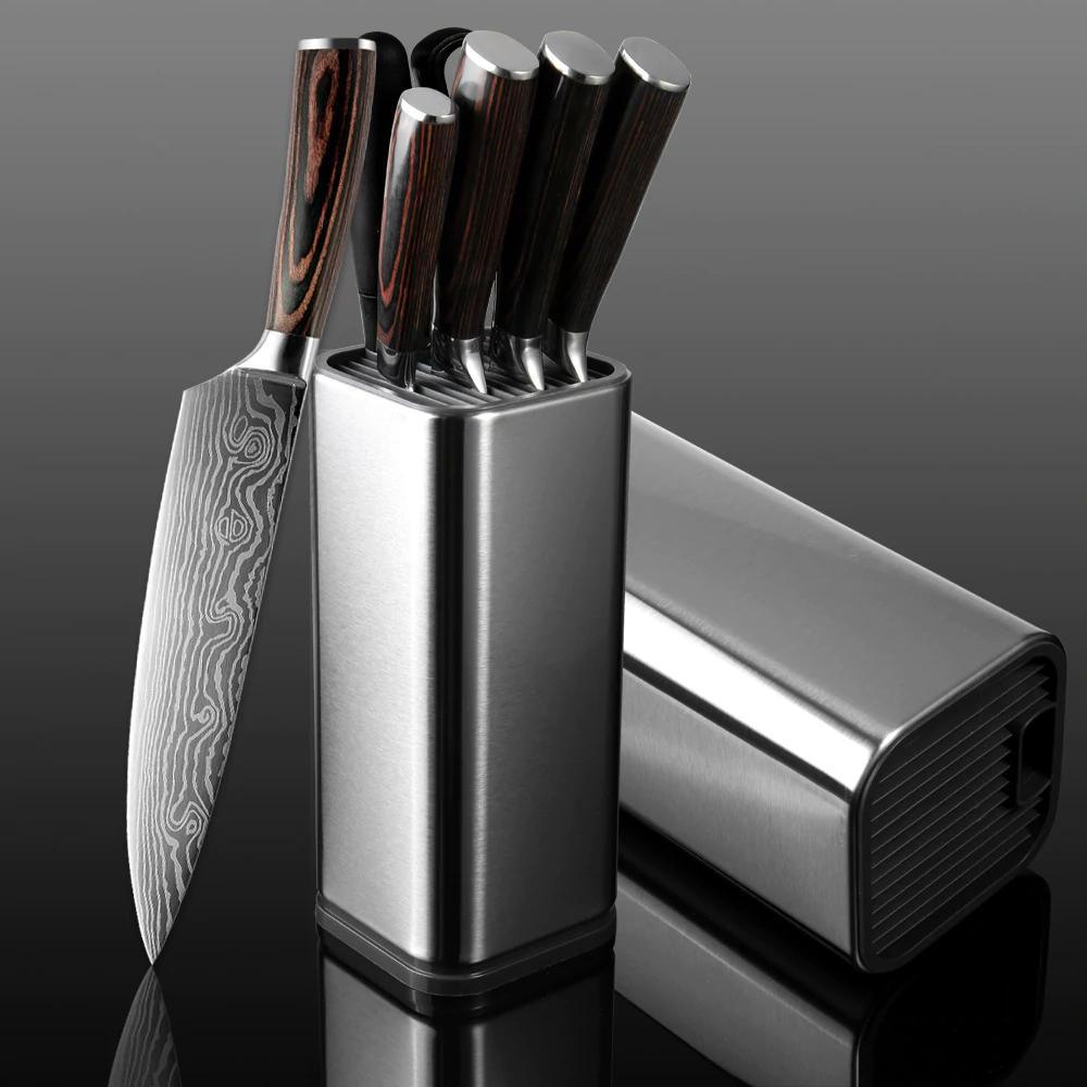 Universal Stainless Steel Knife Block 8 inch