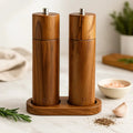 Acacia Wood Salt & Pepper Mill Set