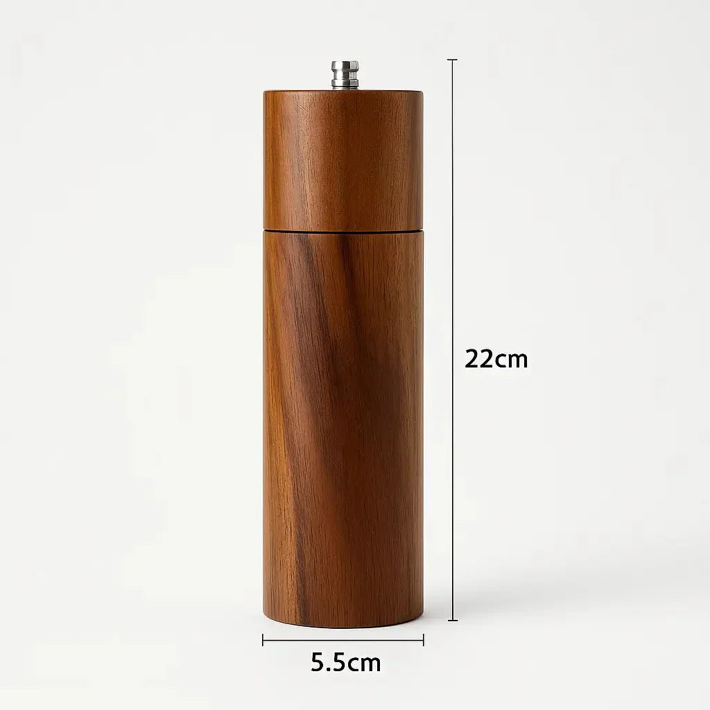 Acacia Wood Salt & Pepper Mill Set