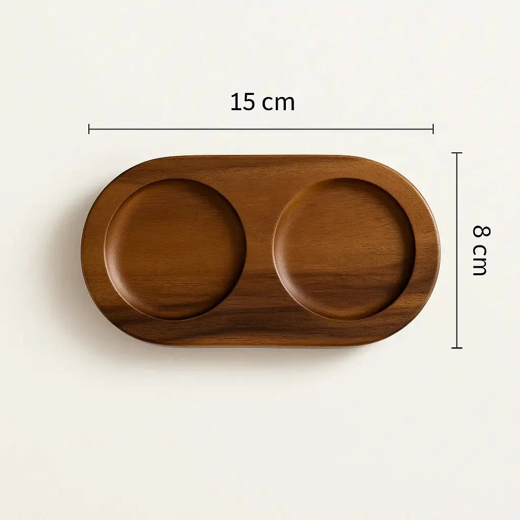 Acacia Wood Salt & Pepper Mill Set