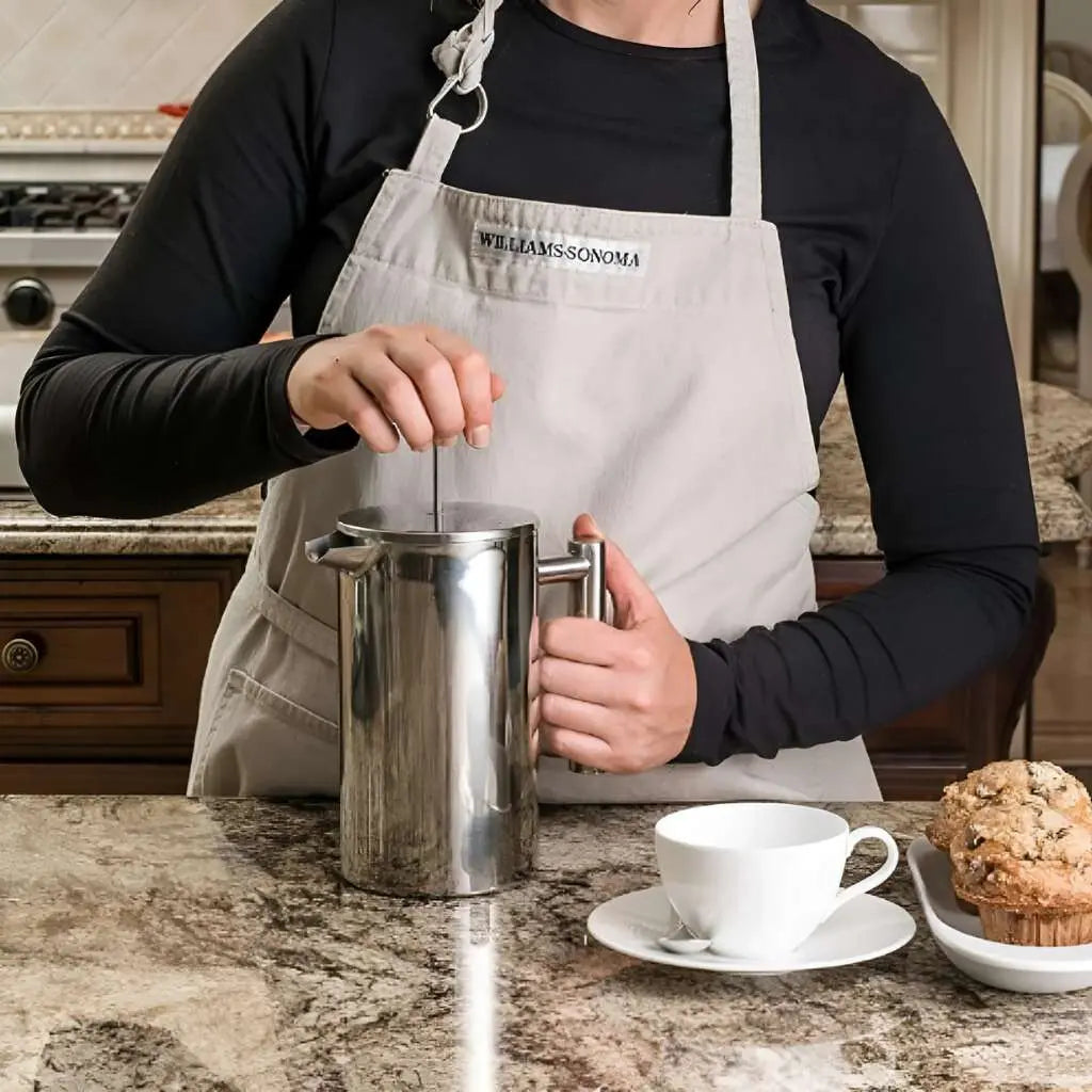 Logan Stainless Steel French Press – Double Wall Coffee Maker