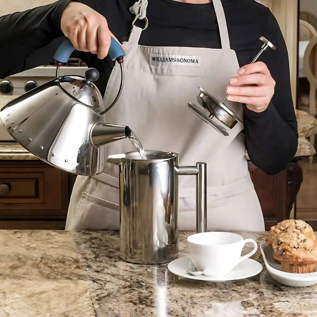 Logan Stainless Steel French Press – Double Wall Coffee Maker
