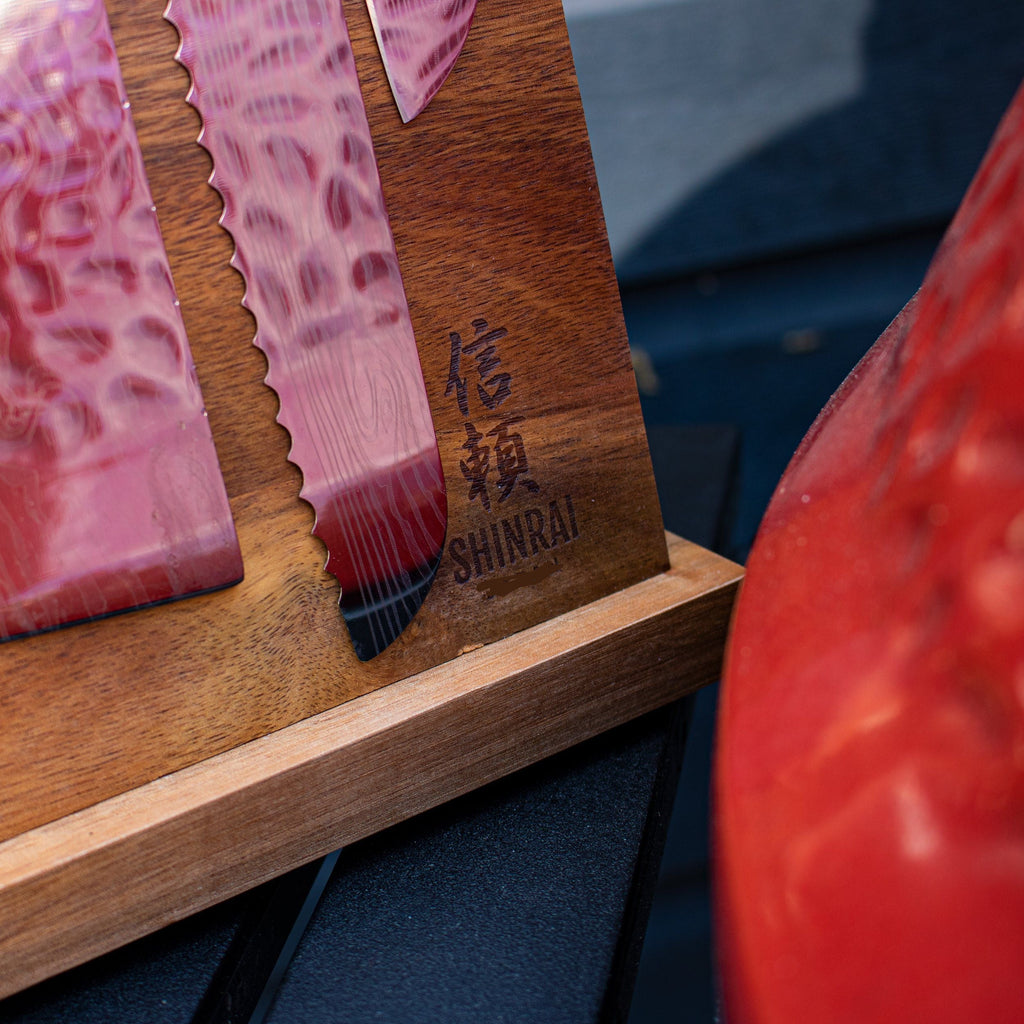 Magnetic Knife Block Single Sided- Acacia Wood